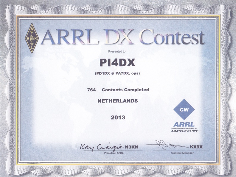 2013 ARRL DX CW PI4DX