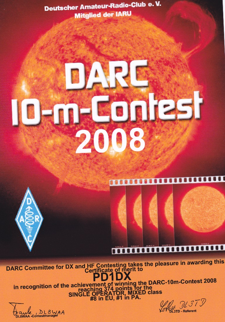 2008 DARC 10 meter PD1DX 2008