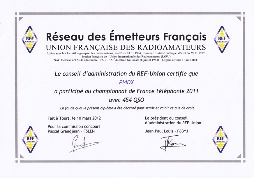 2011 REF Union France SSB 2011