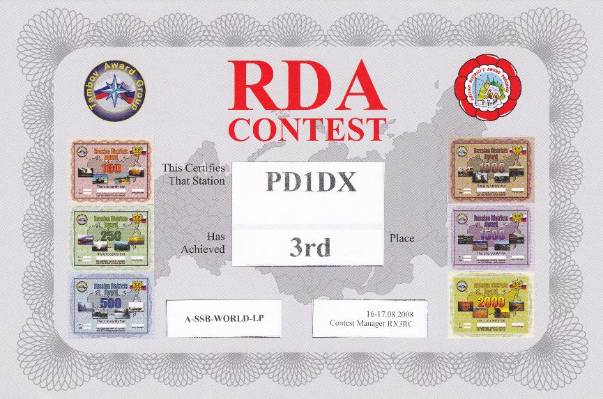 2008 RDA AB LP SSB PD1DX 2008