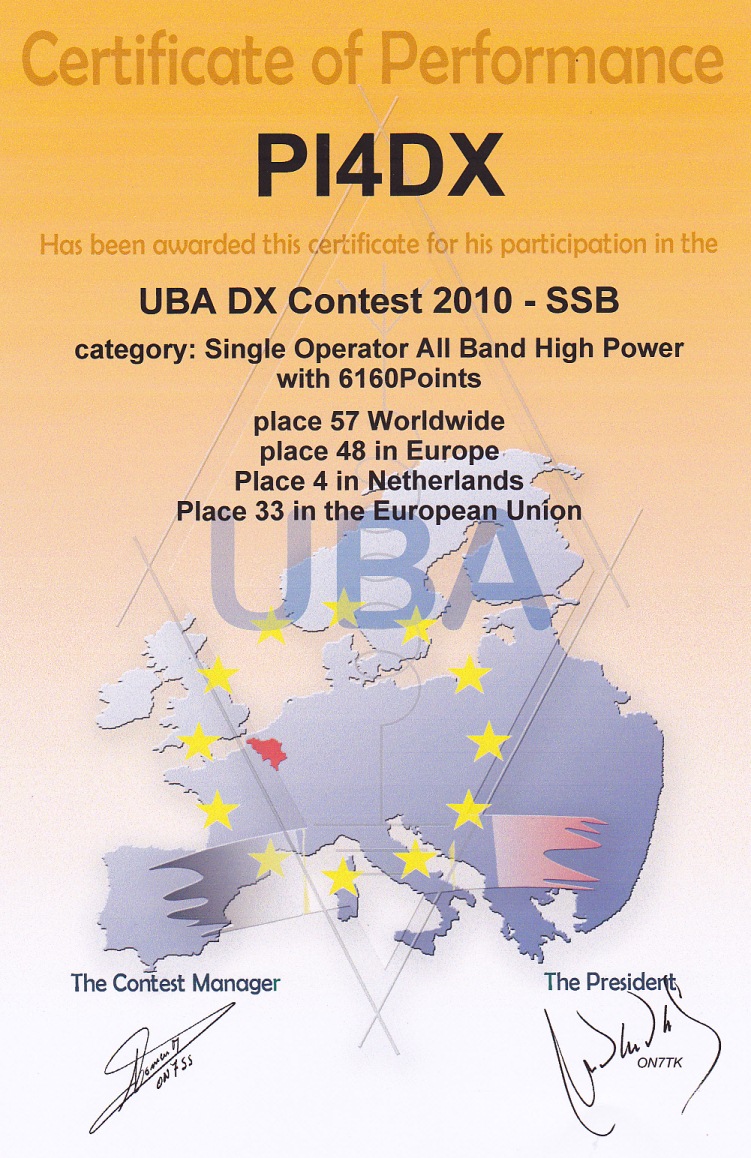 2010 UBA DX contest SOABHP SSB 2010